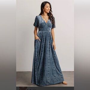 Leslie Velvet Maxi Dress